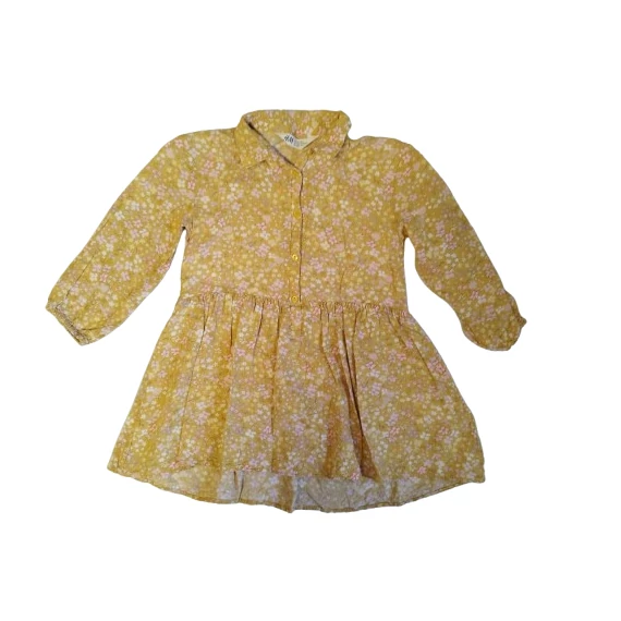 H&M mustársárga ruha 110 méret