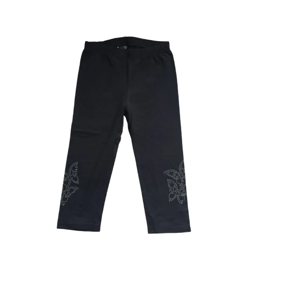 Fekete rövid leggings 134/140 méret